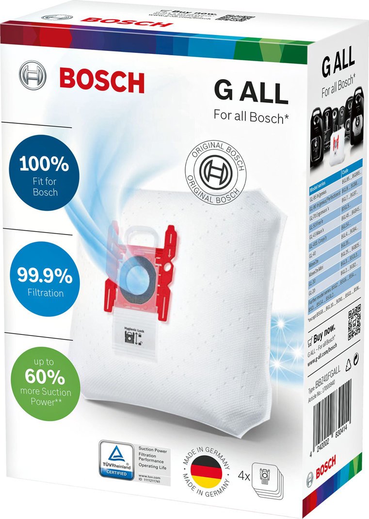 NEW Bosch BBZ41FGALL PowerProtect Dustbag eBay