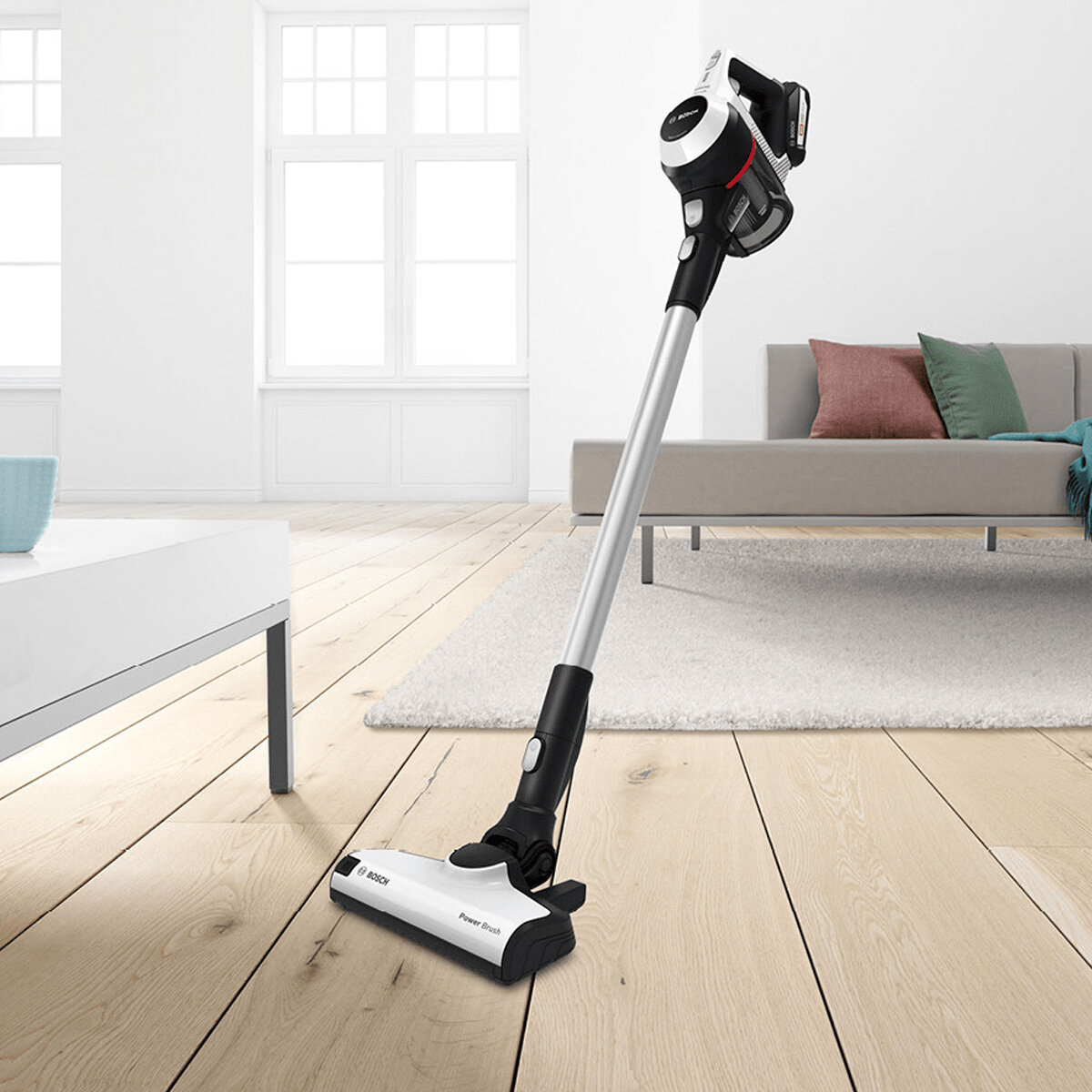 NEW Bosch Serie 6 Rechargeable Stick Cordless Vacuum Cleaner White