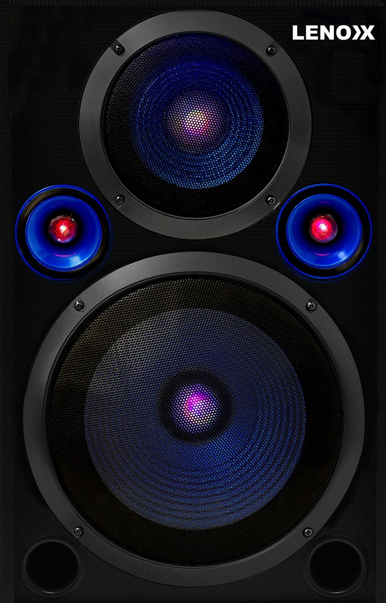 lenoxx stage lights bluetooth speaker