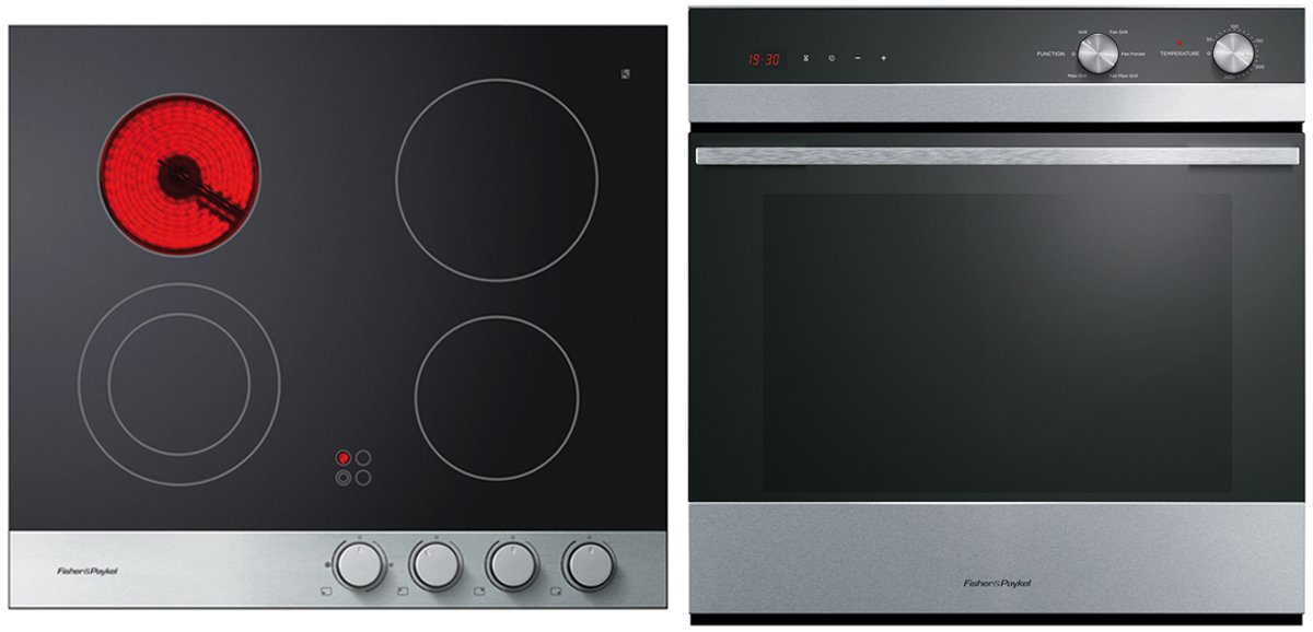 Fisher Paykel Ce604cbx1ob60sc5cex1 Electric Cooktop Oven Pack