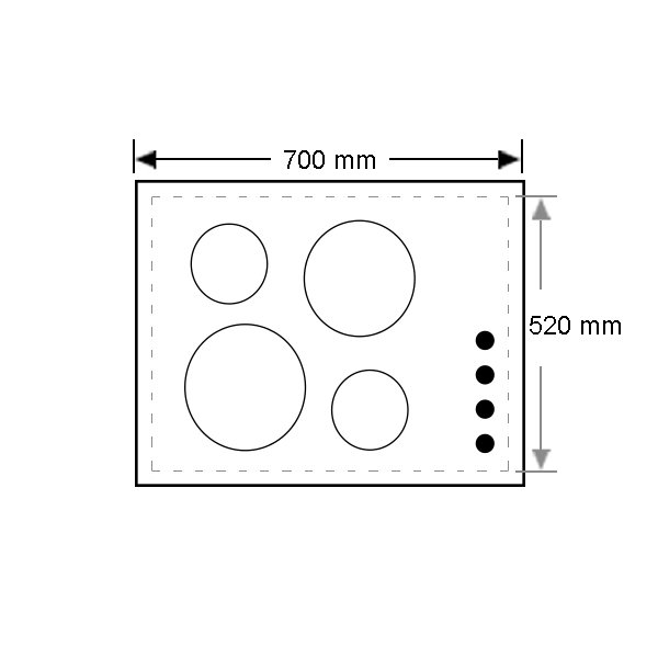 euromaid 70cm ceramic cooktop
