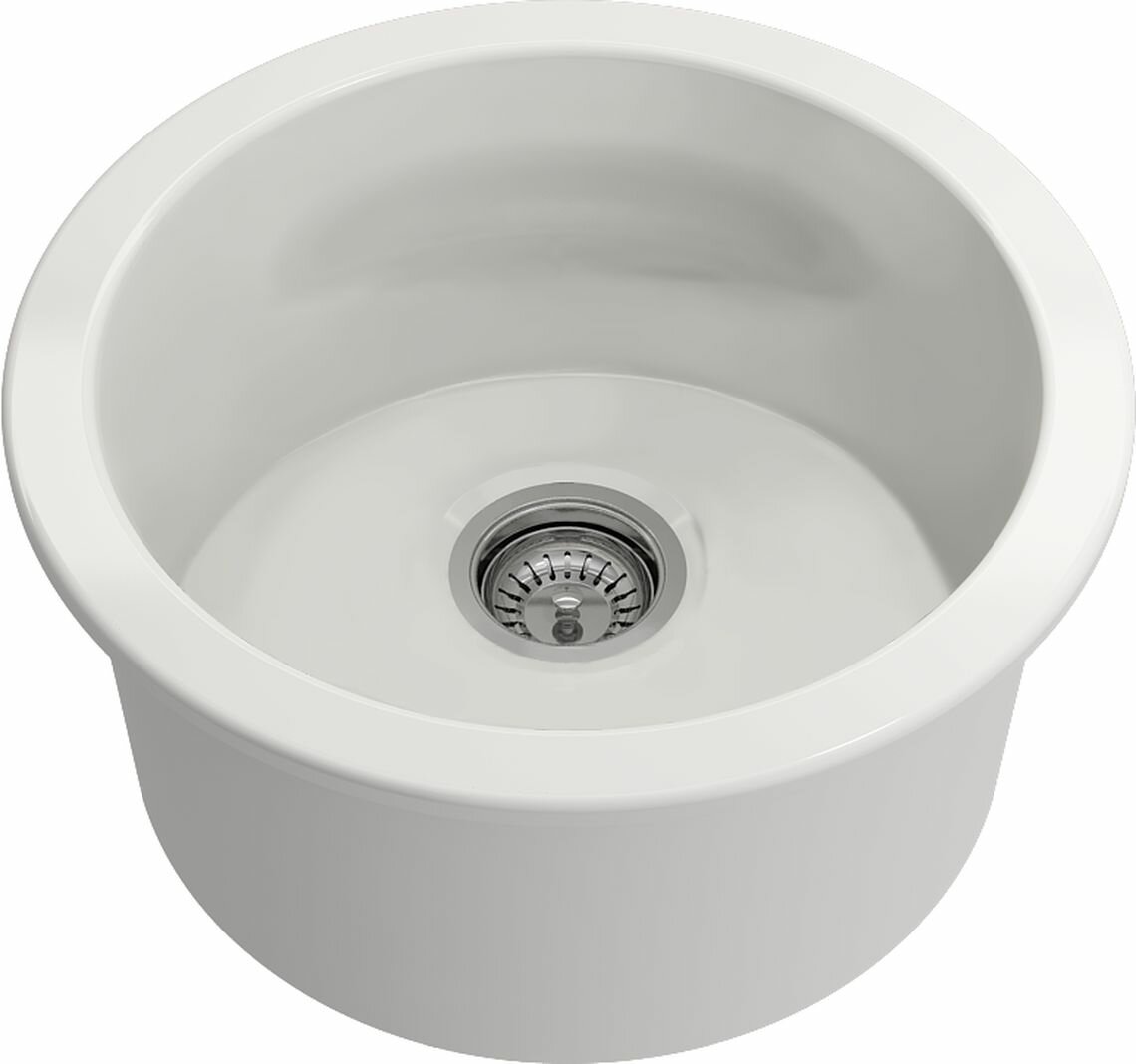 Turner Hasting Cur47fs Cuisine Round 47 Single Bowl Inset And Undermount Sink Appliances Turner Hasting Cur47fs Cuisine Round 47, Round Undermount Sink