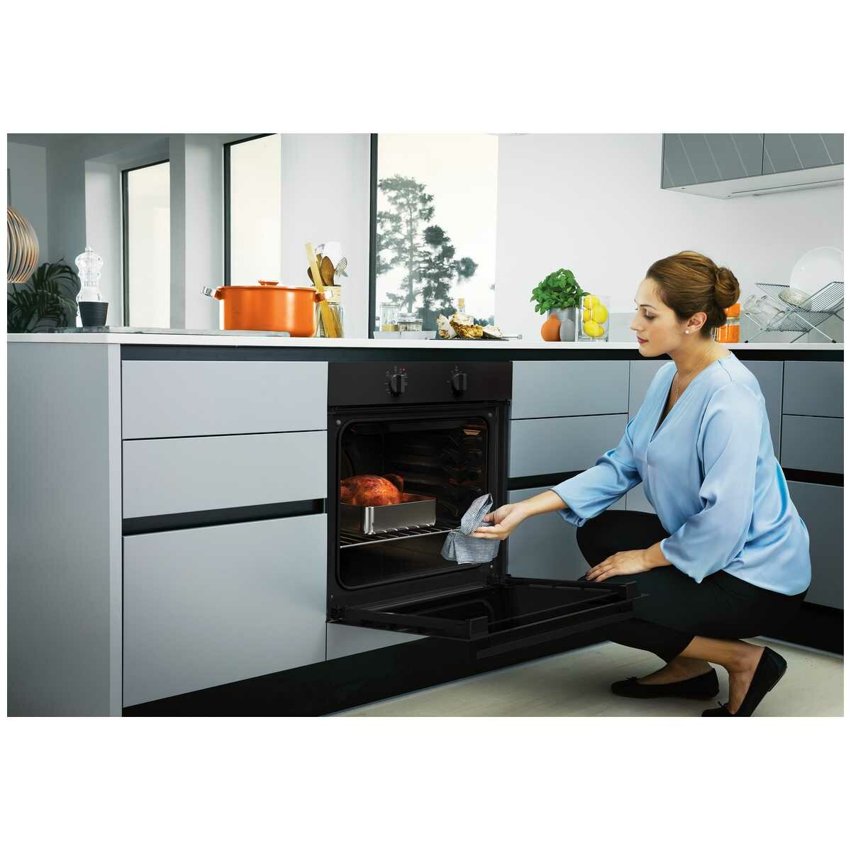 integrated electric fan oven and grill