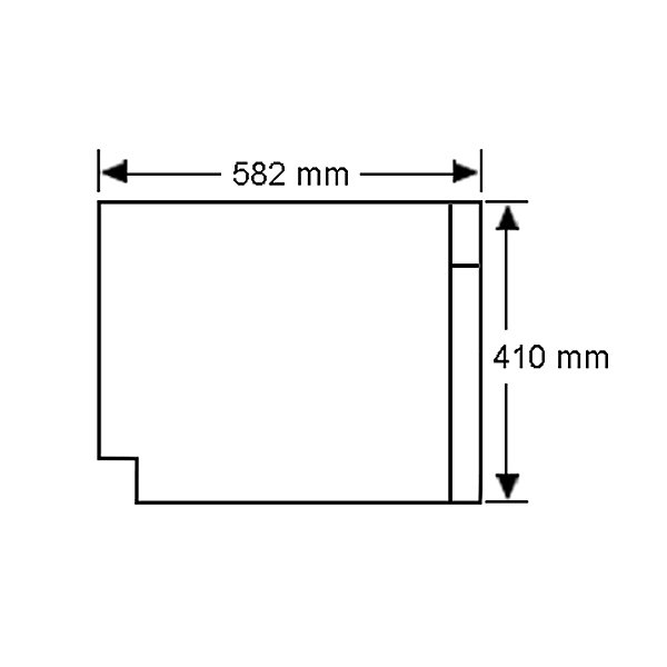dish drawer dimensions