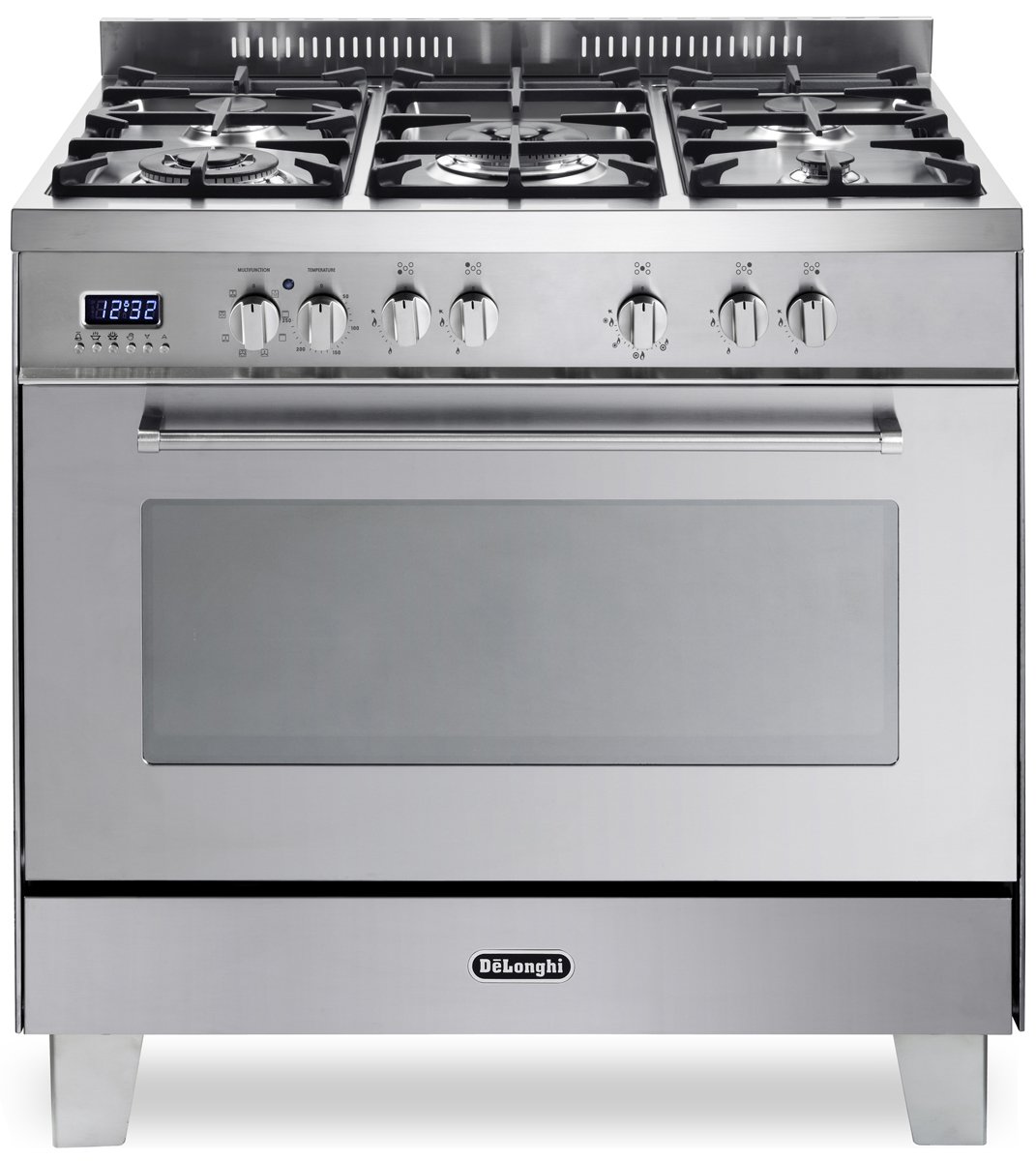 delonghi 900mm freestanding gas cooktop oven