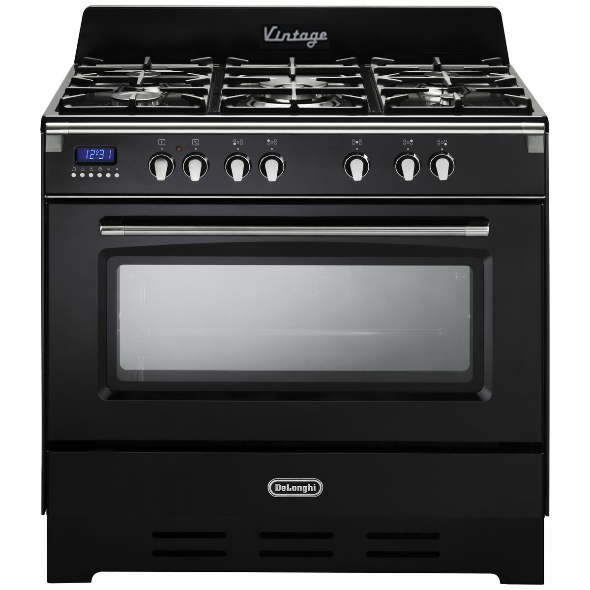 delonghi 900mm freestanding gas cooktop oven