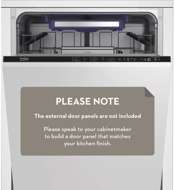 beko dishwasher front panel