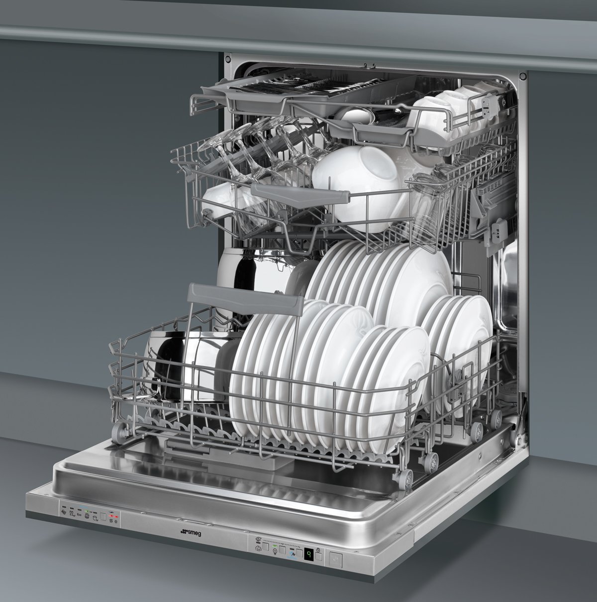 smeg integrated dishwasher