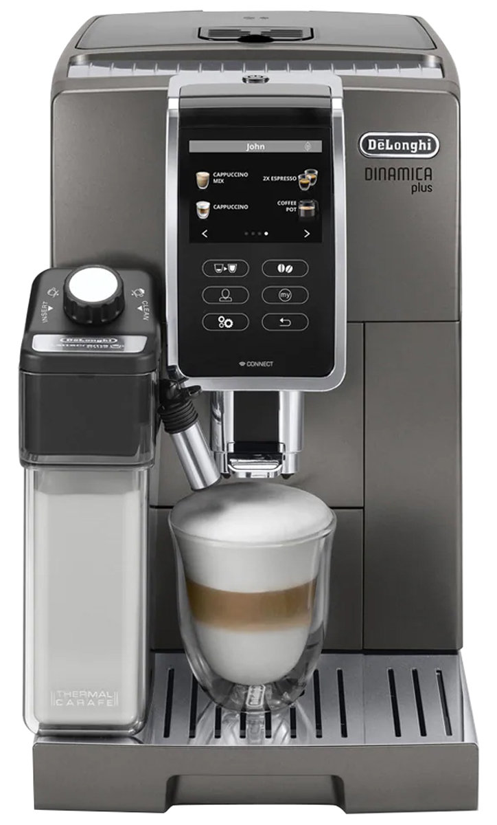 Delonghi Dinamica Plus Titanium Fully Automatic Coffee Machine
