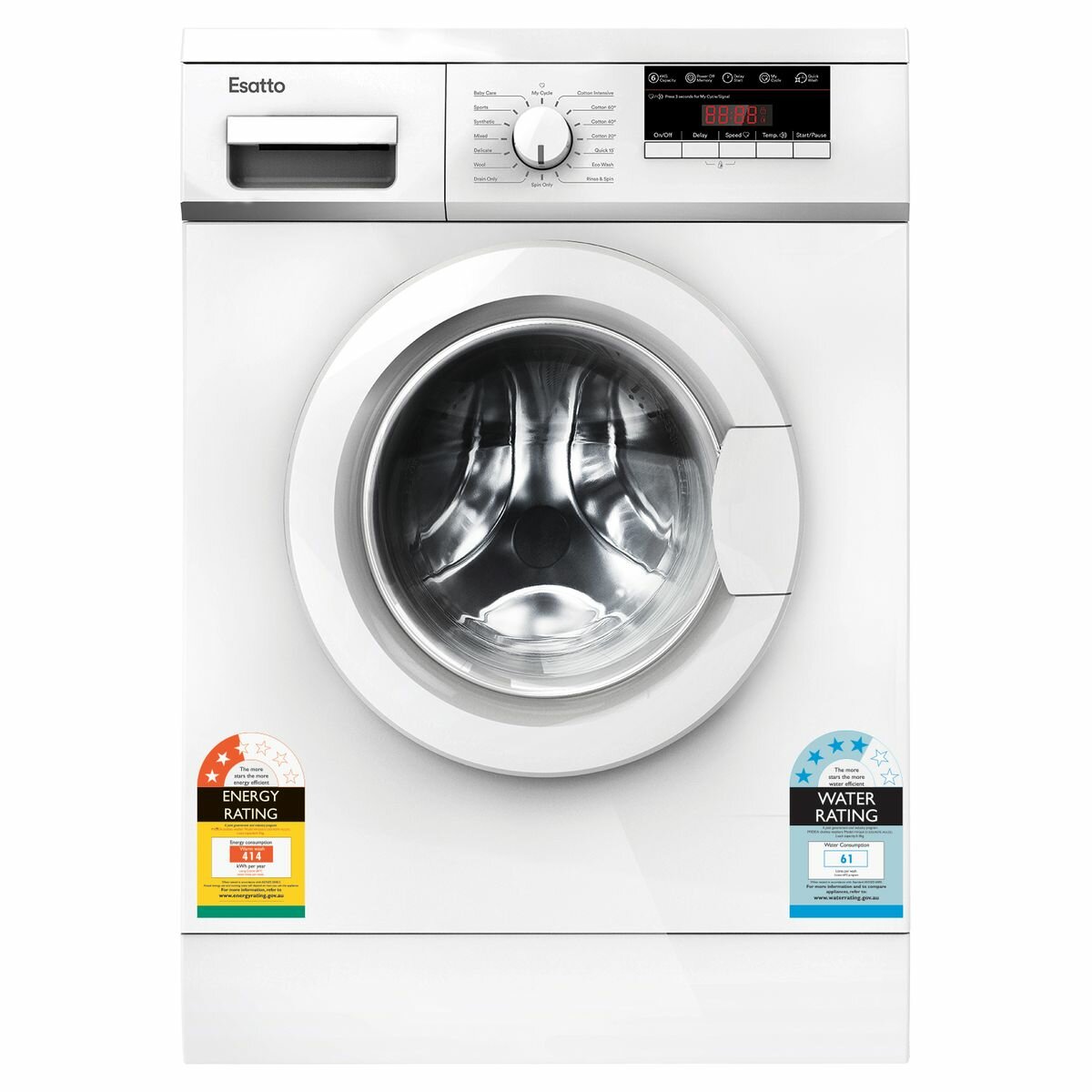 Esatto 6kg Front Load Washing Machine EFLW6