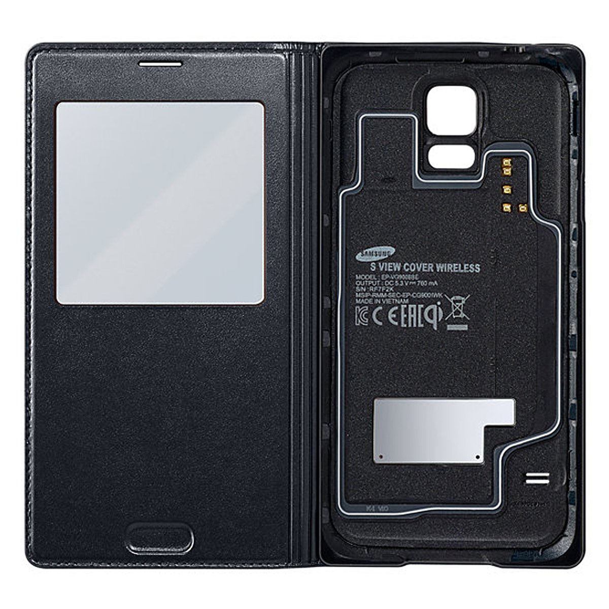 Samsung Galaxy S5 S View Wireless Charging Cover (Black) EP-VG900BBEGWW |  Appliances Online
