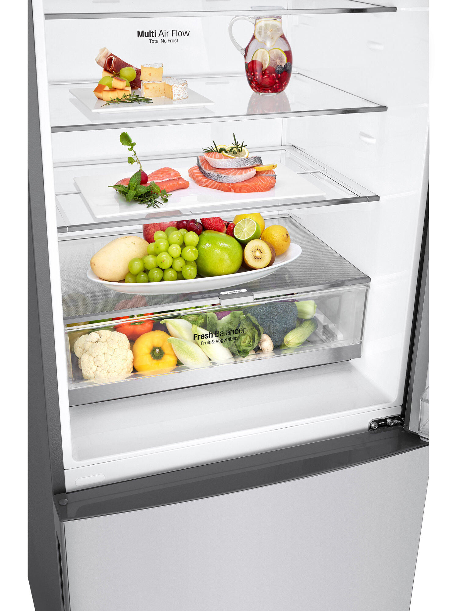 lg gb455pl 454l bottom mount refrigerator