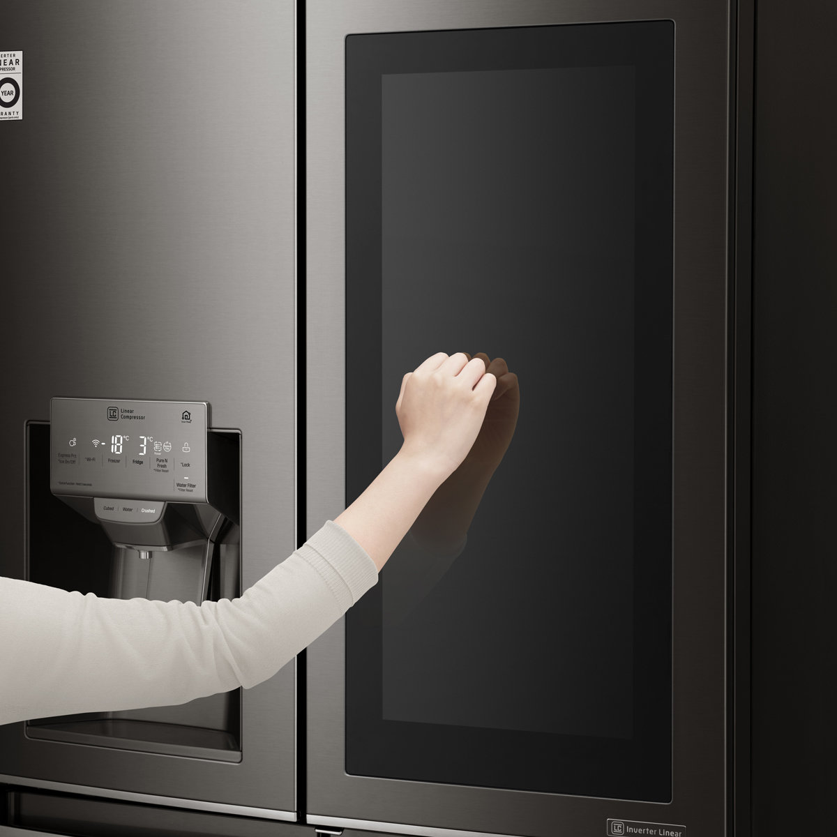 Lg 708l Instaview French Door Fridge Gf V708bsl Appliances Online