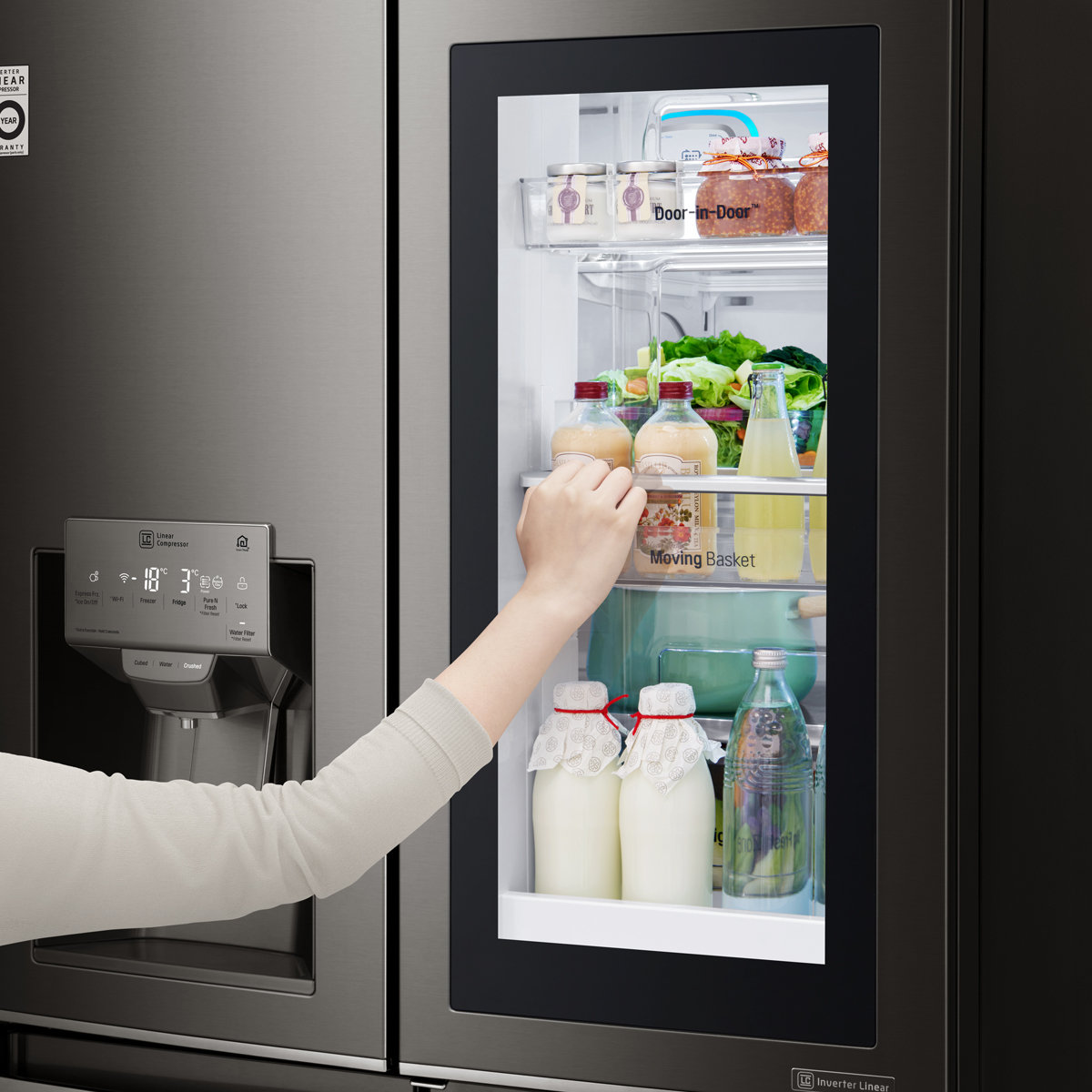 Lg 708l Instaview French Door Fridge Gf V708bsl Appliances Online