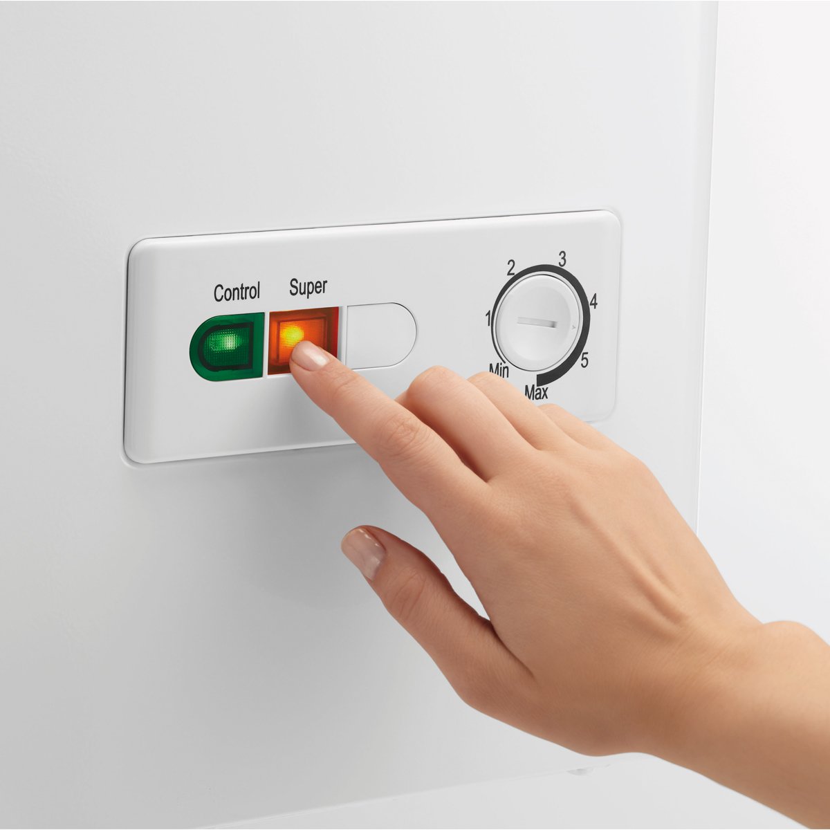 haier deep freezer settings