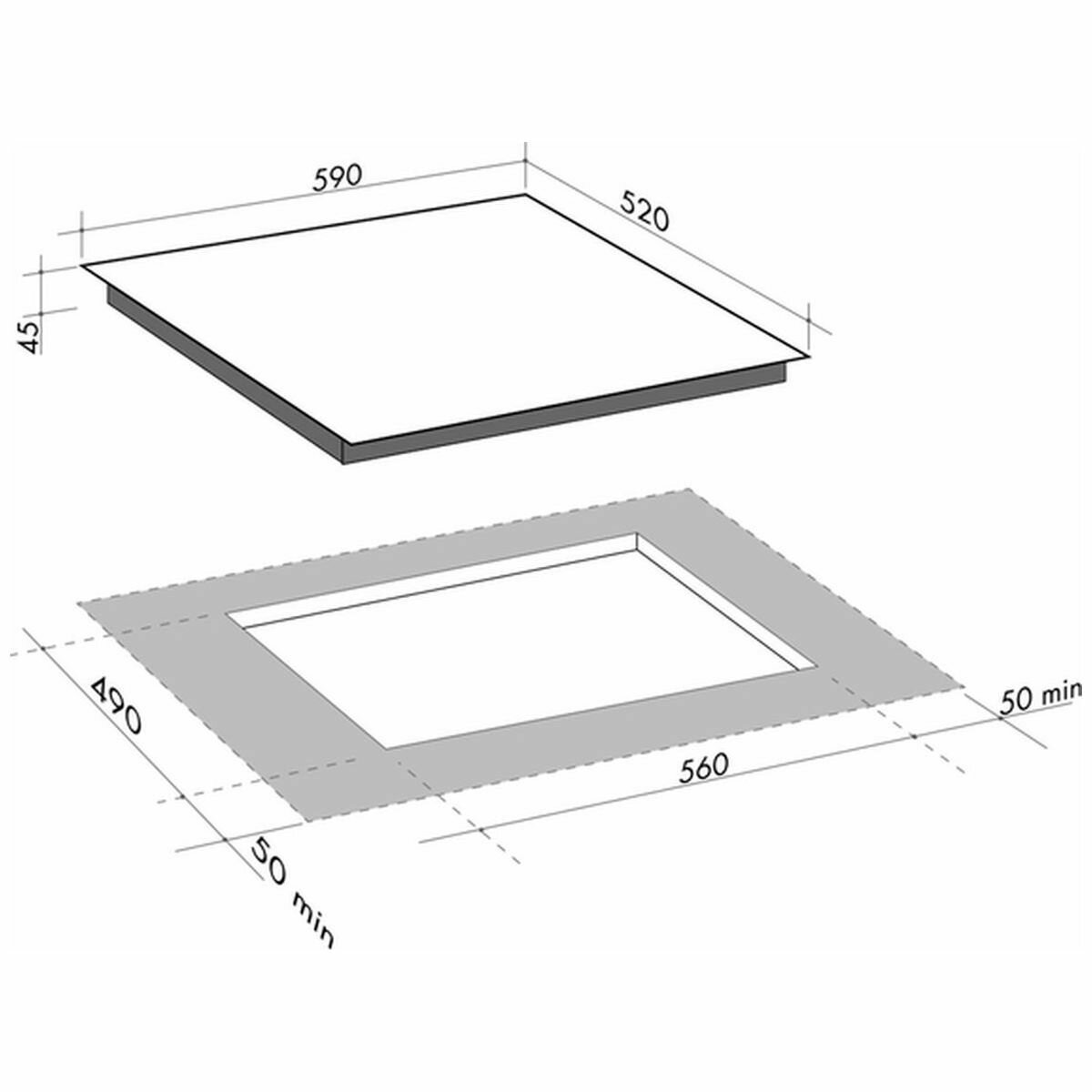 ilve 60cm induction cooktop