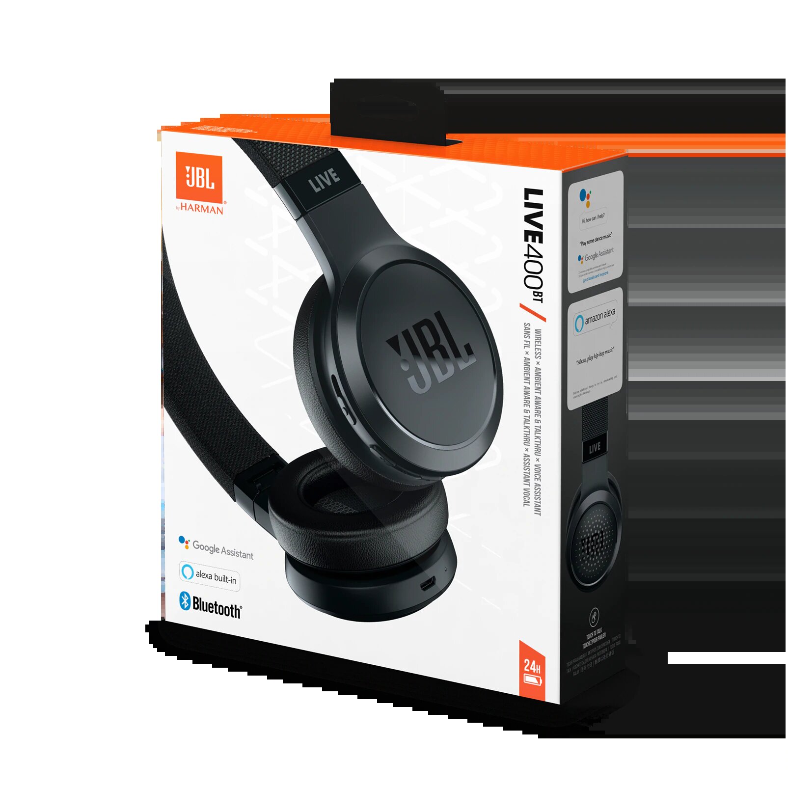 JBL Live 400BT Wireless Headphone Black JBLLIVE400BTBLK | Appliances Online