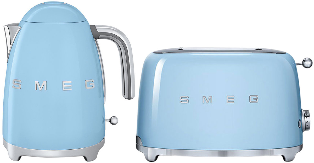 smeg blue kettle