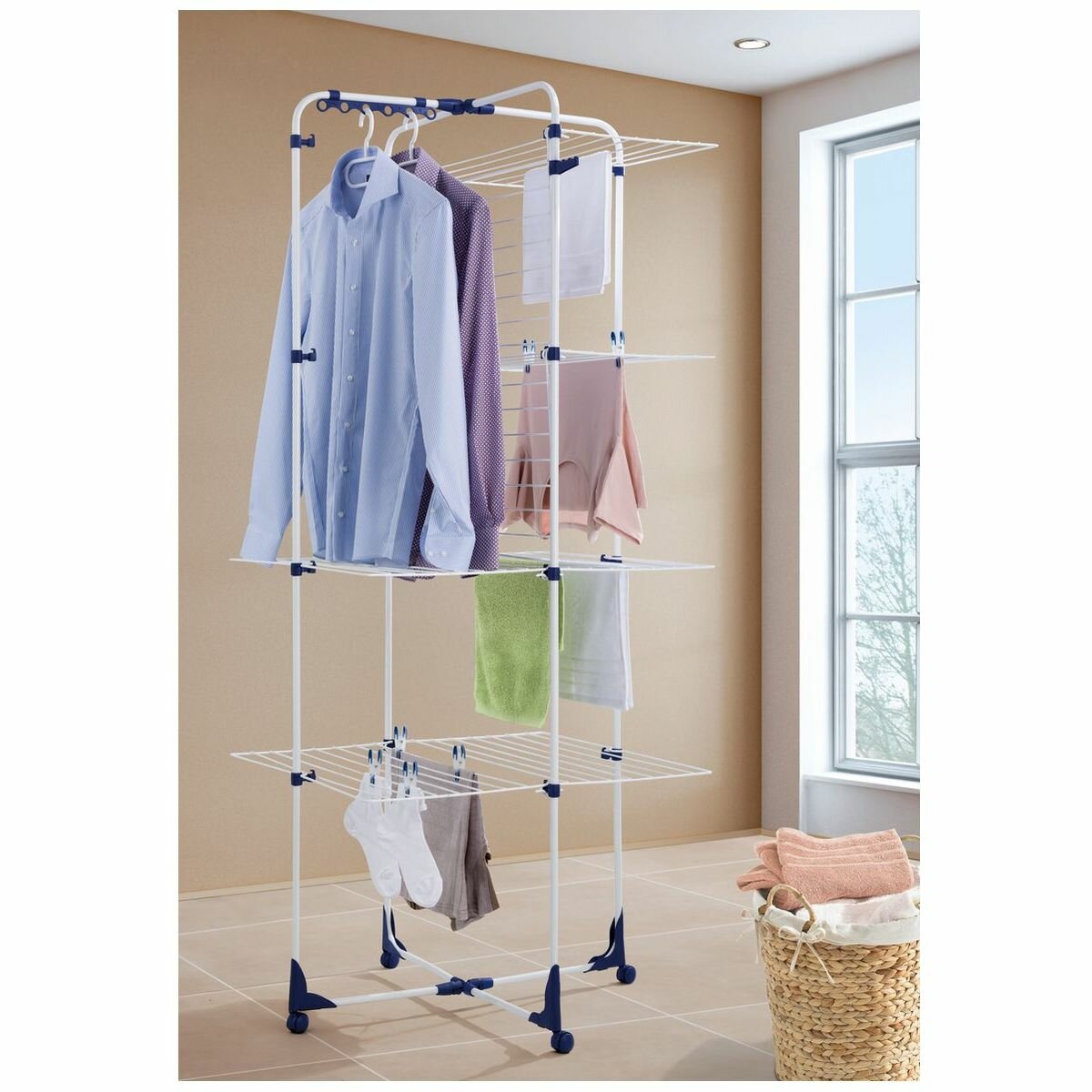 LEIFHEIT COMFORT 420 TOWER FREE STANDING CLOTHES LAUNDRY DRYER RACK 42M 
