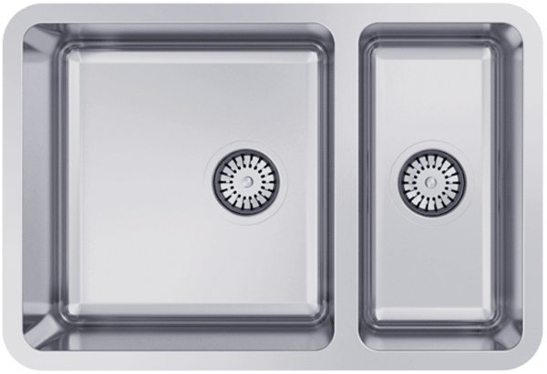 Abey Lg180u Lago 1 And 1 3 Bowl Undermount Sink