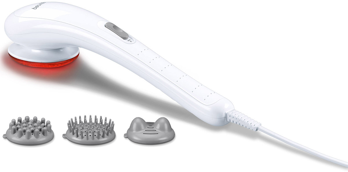 Beurer MG21 Infrared Heat Vibration Massager 3 Attachments 2 Function