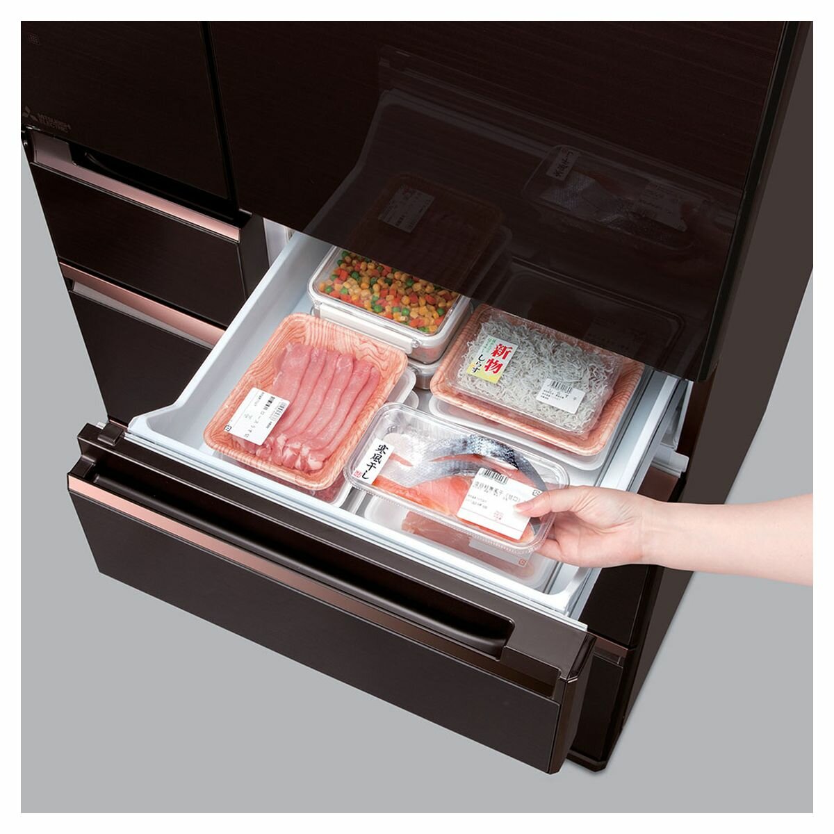 NEW Mitsubishi Electric 743L French Door Fridge MR-WX743C-BR-A2 | eBay