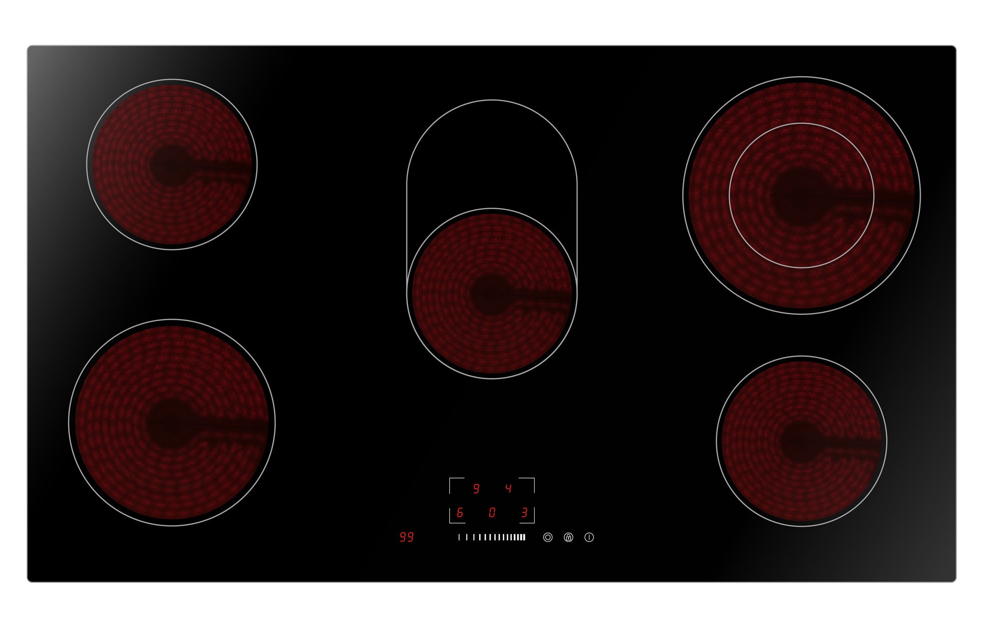 omega 90cm ceramic cooktop