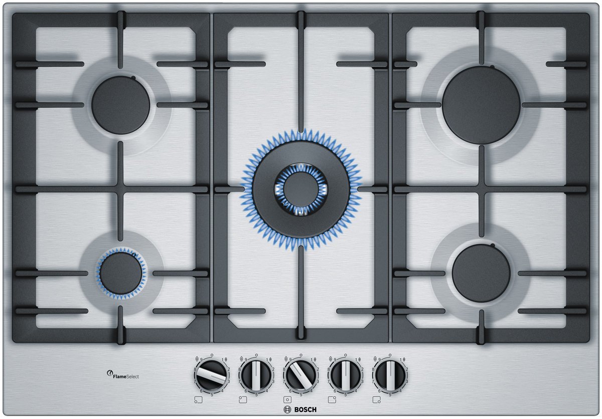 New Bosch Pcr7a5b90a 75cm Serie 6 Natural Gas Cooktop Ebay