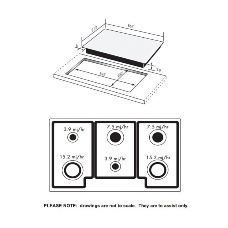 smeg pga96 gas cooktop