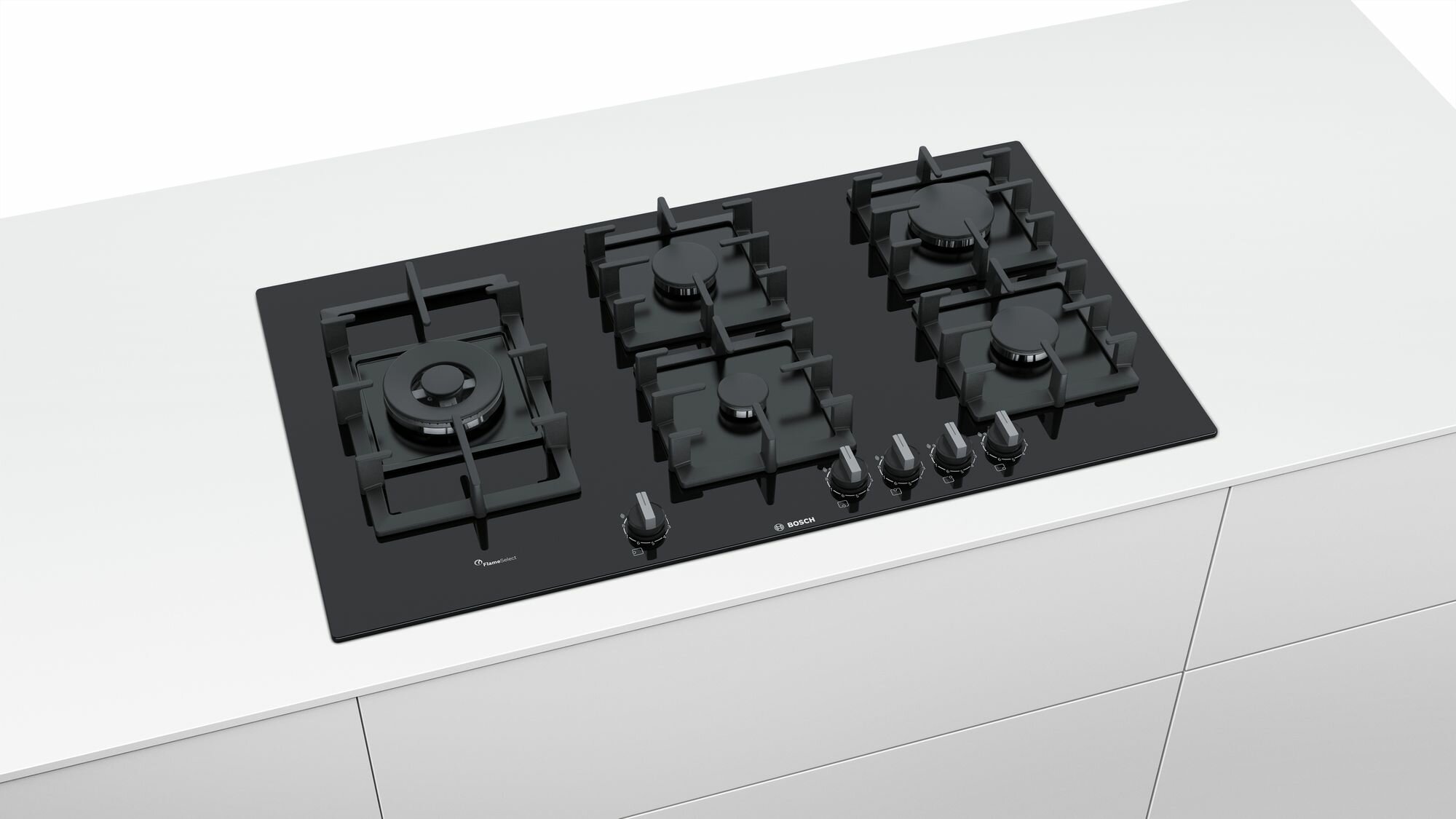 bosch tempered glass gas hob 60cm black