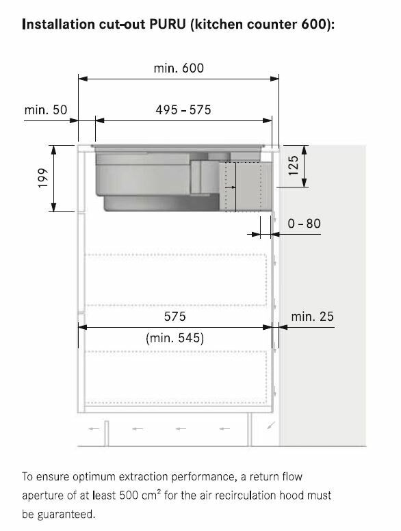 bora pure induction cooktop with integrated cooktop extractor