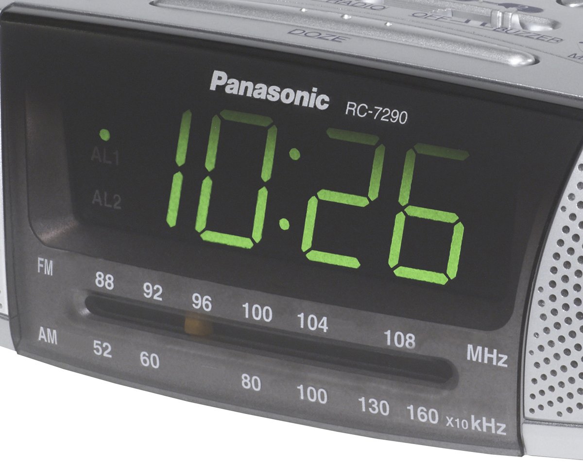 Panasonic RC7290 Dual Alarm AM/FM Clock Radio Appliances Online