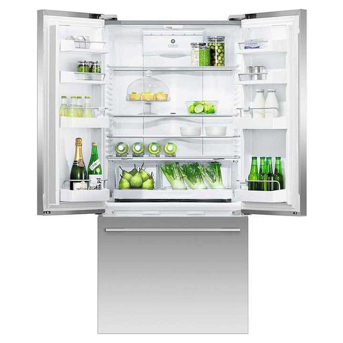 NEW Fisher & Paykel 519L ActiveSmart French Door Fridge RF522ADUX5 ...