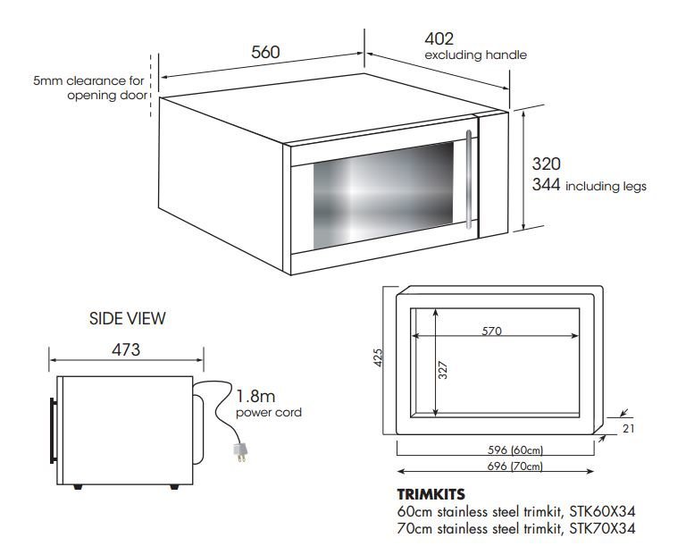 smeg microwave sa35mx