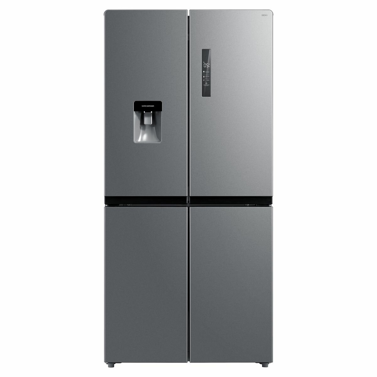 AmazonBasics 670 L French Door Frost Free Refrigerator (Silver, Triple