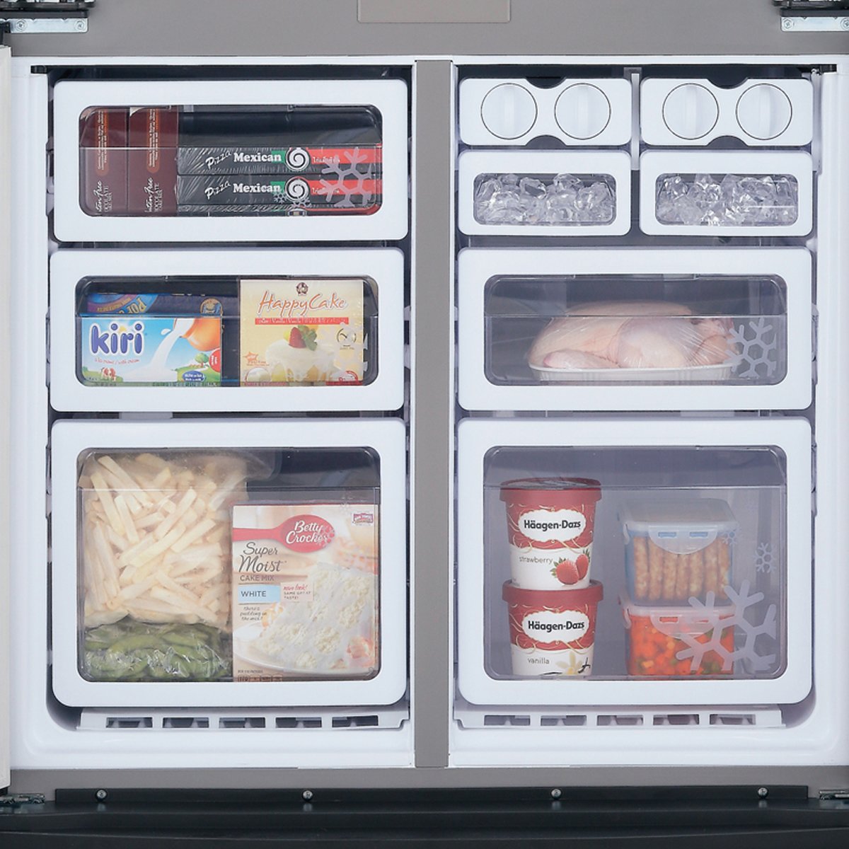 Sharp Sjxe676fsl 676l French Door Fridge Appliances Sharp Sjxe676fsl 676l French Door Fridge
