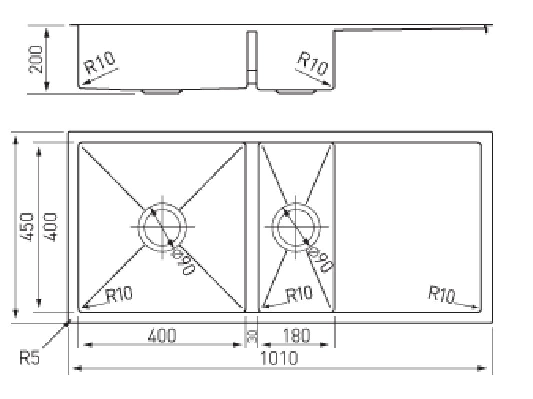 Details About New Arc Skt11 Deluxe 1 And 1 4 Bowl Right Hand Drainer Sink