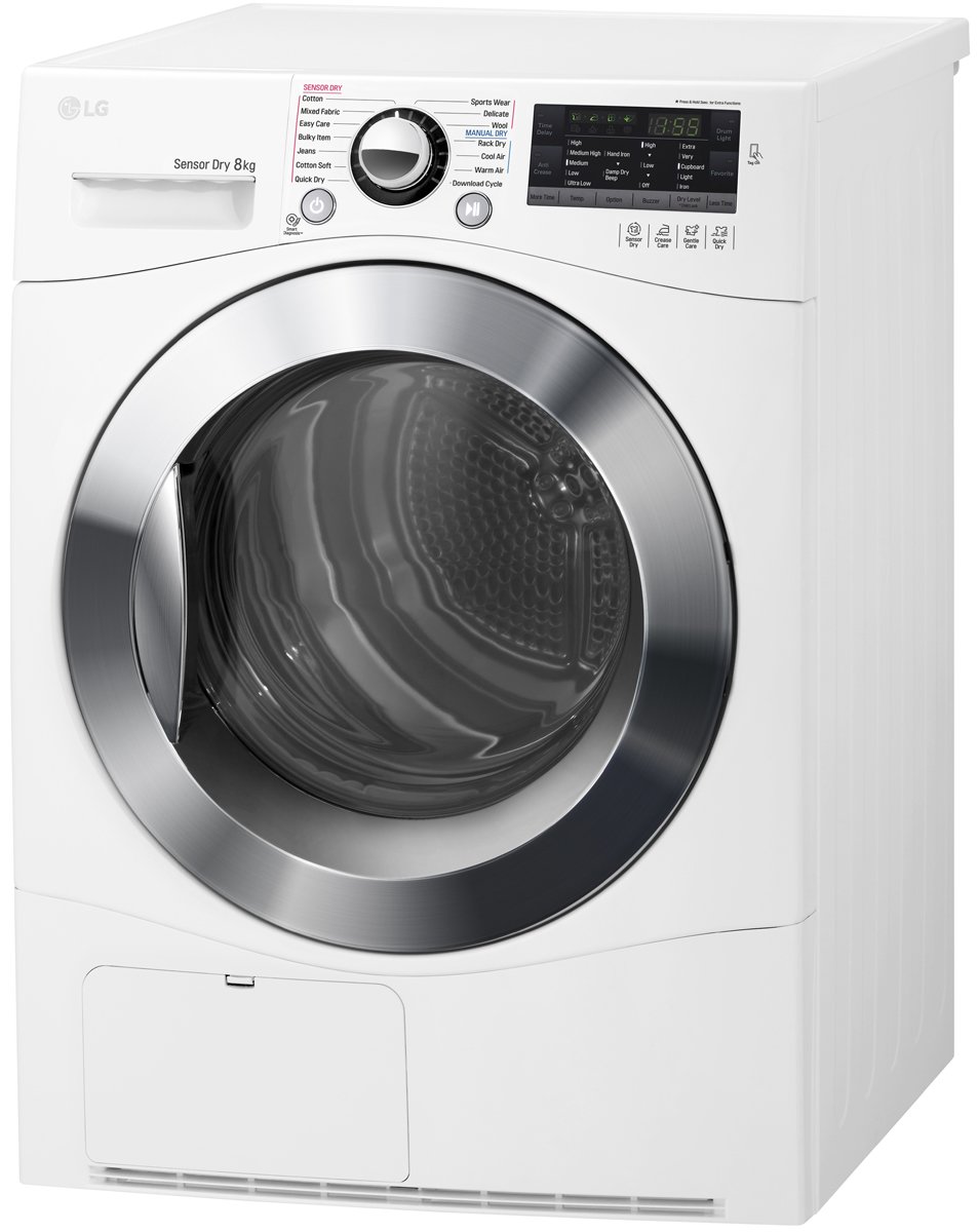 LG TD-C80NPW 8Kg Condenser Dryer with Tag On Function | Appliances Online