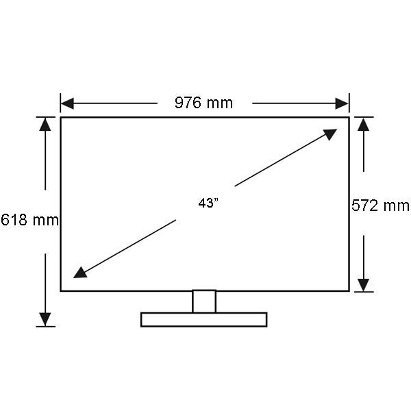 43 Inch 109cm Full HD LED TV 