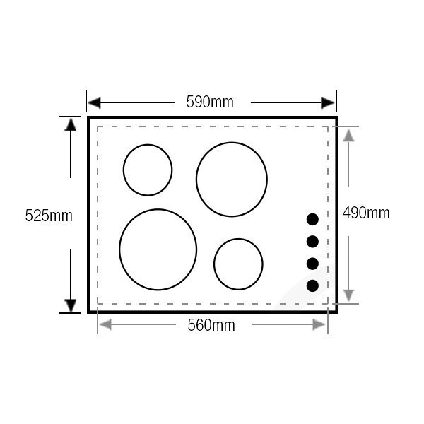 NEW Westinghouse WHC642BA 60cm Ceramic Cooktop 6937042204674 eBay