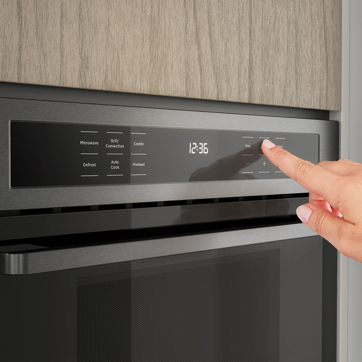 combination microwave oven and grill