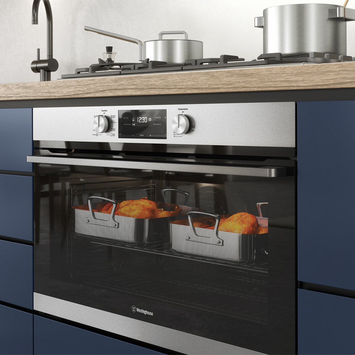 NEW Westinghouse 90cm Electric BuiltIn Oven WVE915SC 9315538624507 eBay