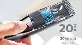 philips bt7201 rechargeable beard trimmer with vacuum