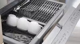 LG QuadWash Freestanding Dishwasher with Auto Door Opening Matte