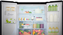 LG 454L Bottom Freezer Stainless Steel GB-455PL LG 454L Bottom Freezer Stainless Steel GB-455PL