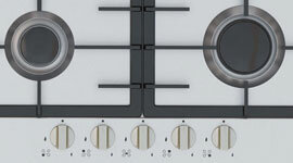 Carton damaged Omega Gas Cooktops OCG755FX 75cm 5 Burner Gas Cooktop Carton damaged Omega Gas Cooktops OCG755FX 75cm 5 Burner Gas Cooktop