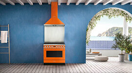 Smeg CPF9IPAN Portofino Enfoque de cocina con placa de inducción de 90 x 60  cm - antracita