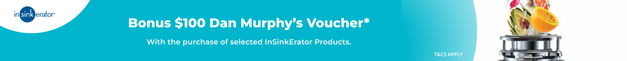 $100 Dan Murphy's eGift Card on selected InSinkErator Products