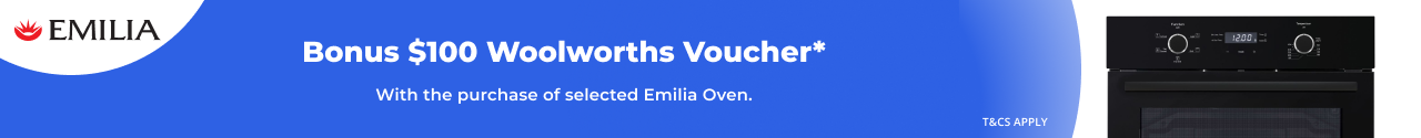 $100 Woolworths Supermarket eGift Card on selected Emilia
