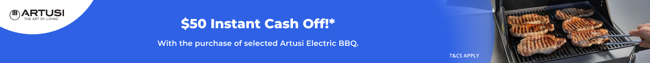 $200 Instant Cash Off on selected Artusi Electric BBQ